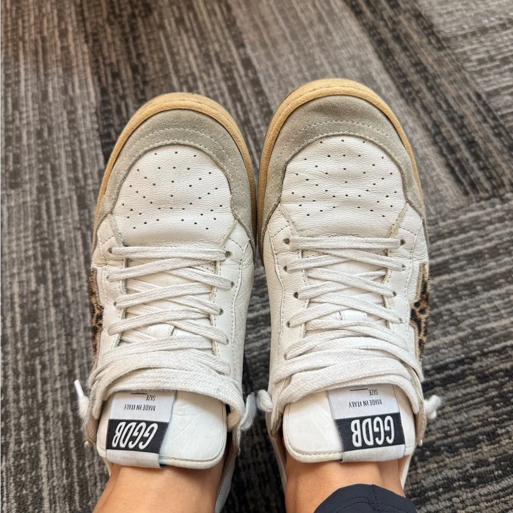 Golden Goose Ball-Star Animal Print Sneakers (size 38) - Picture 8 of 15